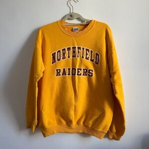 Vintage Northfield Raiders Yellow Sweater